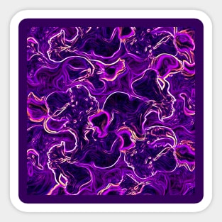 colorful abstract violet print Sticker